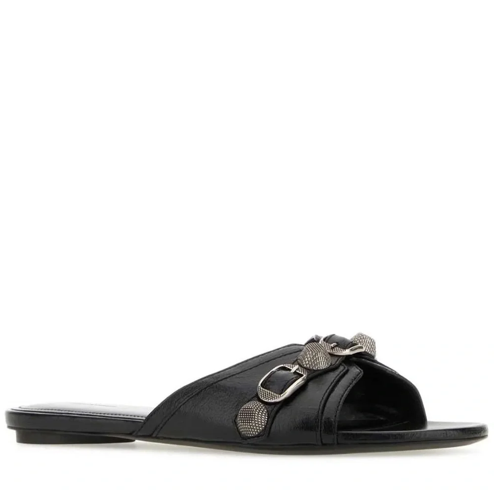 Balenciaga Cagole Open-Toe Slippers Size 39
